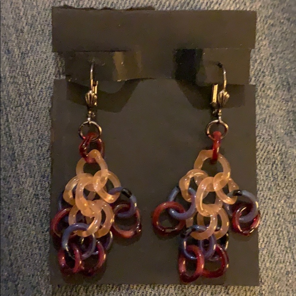 Acrylic dangle earrings